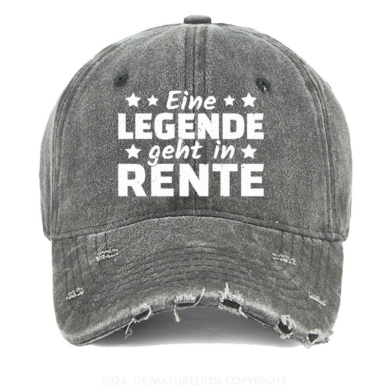 Eine Legende Geht In Rente Gewaschene Vintage Cap