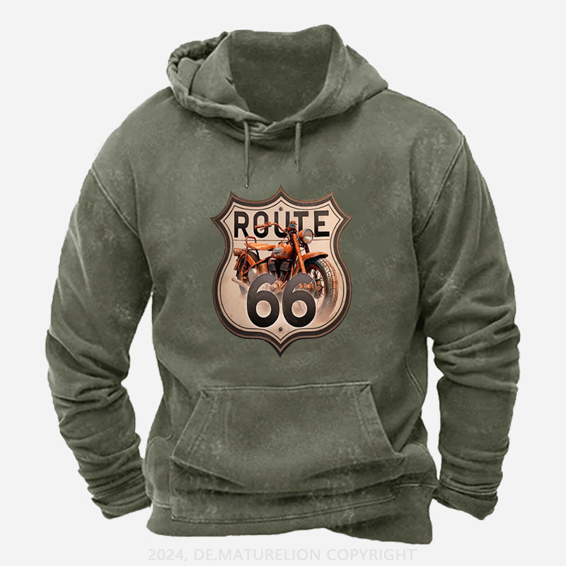 Route 66 Motorrad Hoodie