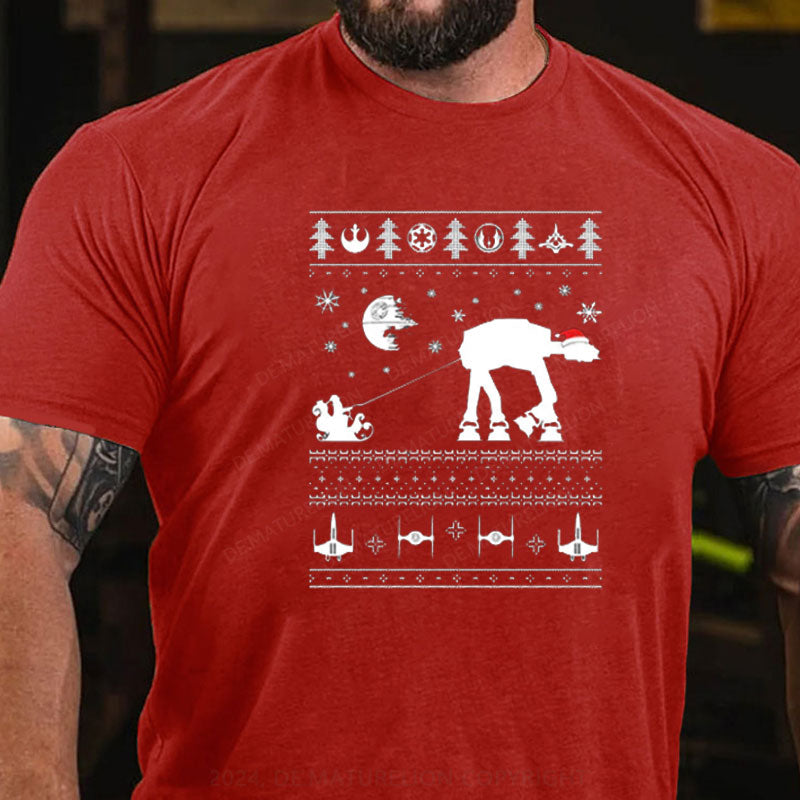 Schneeläufer Weihnachten T-Shirt