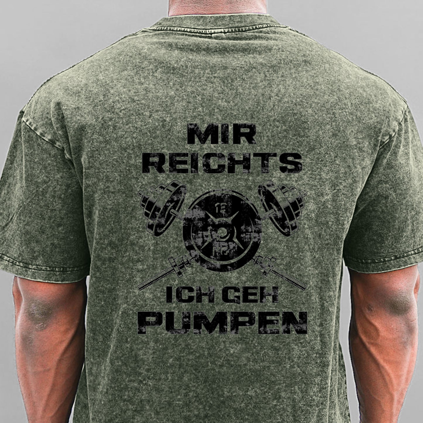 Ich Geh Pumpen Gewaschene Vintage T-Shirt