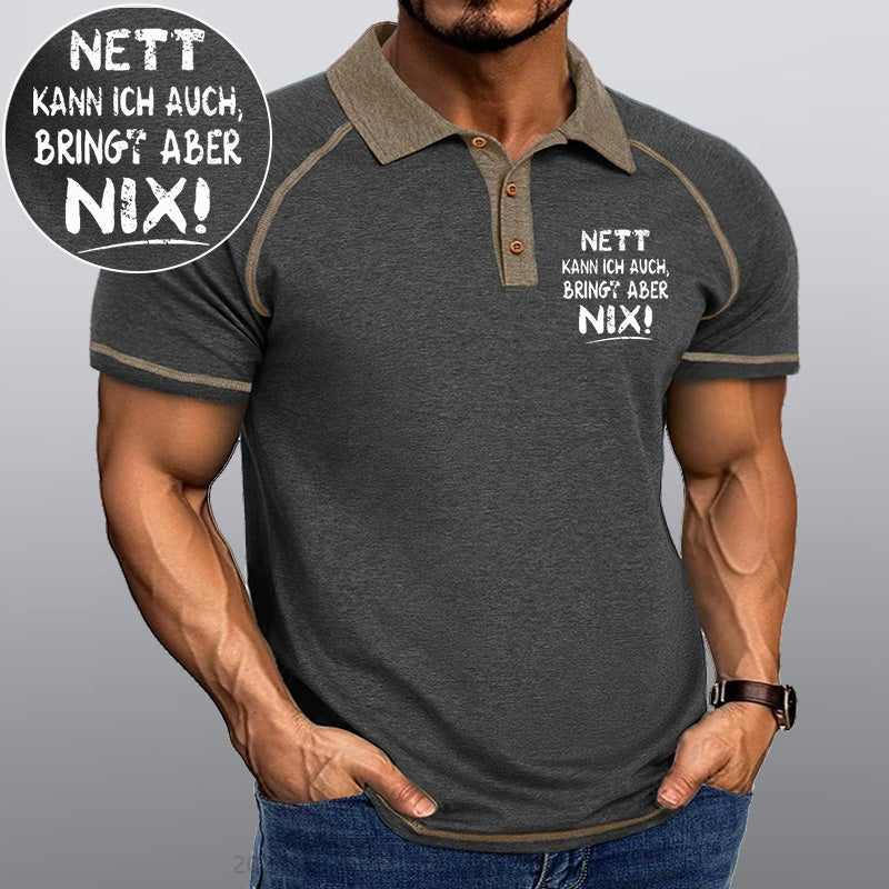 Maturelion Nett Kann Ich Auch Bringt Aber Nix Kragen T-Shirt