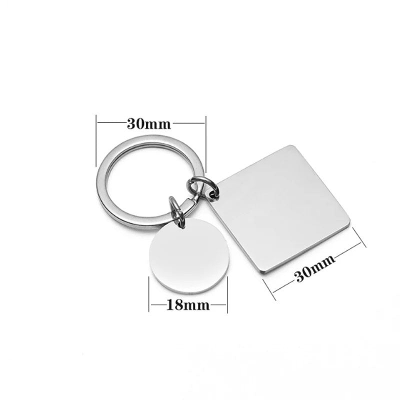 Personalisiert Schlüsselanhänger aus Edelstahl Schlüsselanhänger