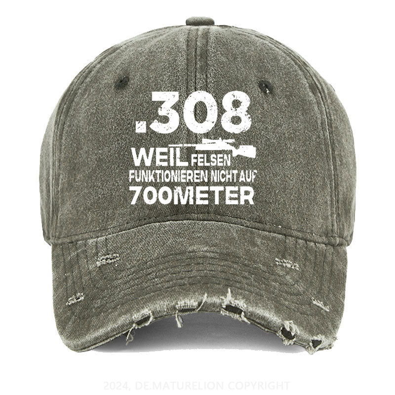 308 Weil Felsen Funktionieren Nicht Auf 700 Meter Gewaschene Vintage Cap