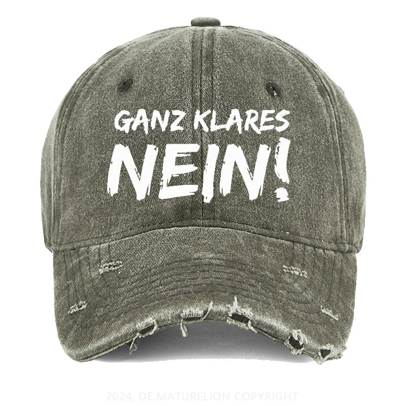 Ganz Klares Nein! Gewaschene Vintage Cap