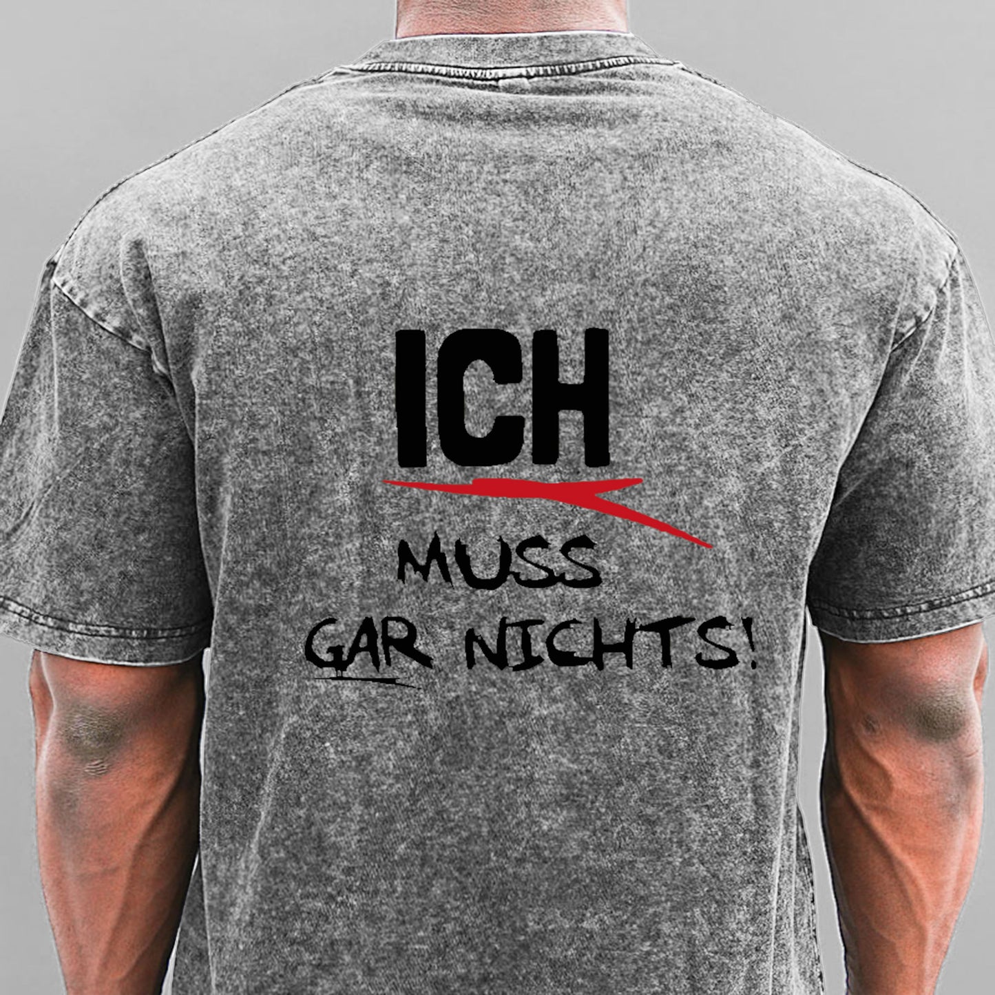 Ich Muss Gar Nichts Gewaschene Vintage T-Shirt