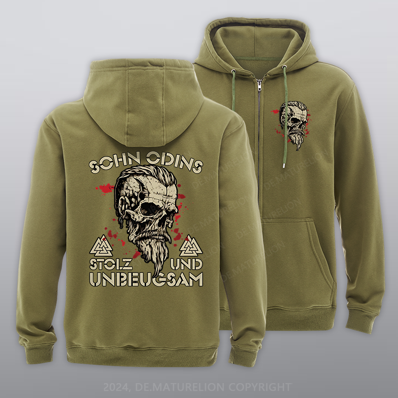 Maturelion Sohn Odins Reißverschluss Hoodie