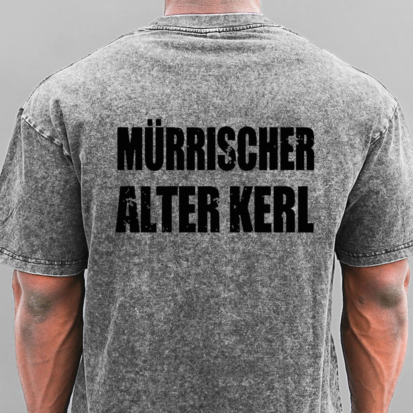 Mürrischer Alter Kerl Gewaschene Vintage T-Shirt