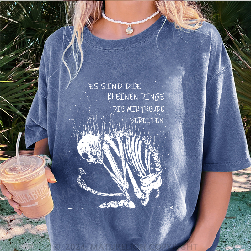 Maturelion Freude Bereiten Damen Gewaschene Vintage T-Shirt