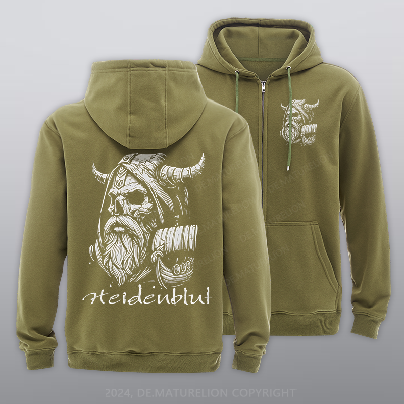Maturelion Heidenblut Reißverschluss Hoodie