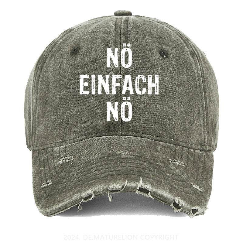 Nö Einfach Nö Gewaschene Vintage Cap