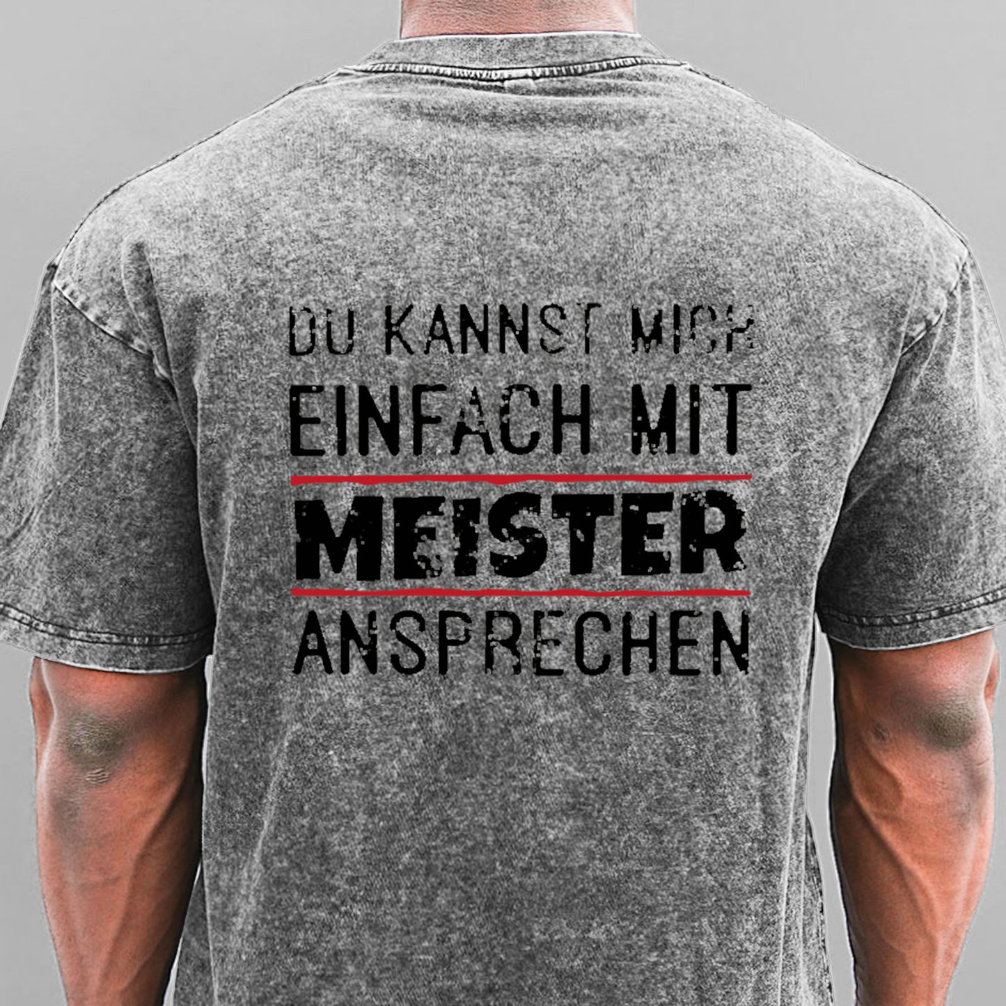Du Kannst Mich Einfach Mit Meister Ansprechen Gewaschene Vintage T-Shirt
