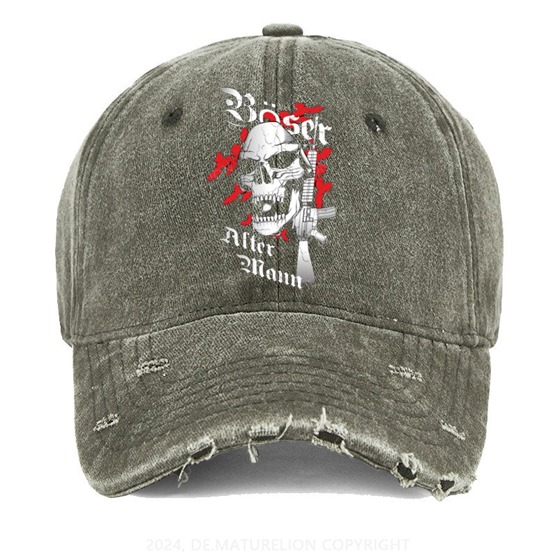 Böser Alter Mann Gewaschene Vintage Cap