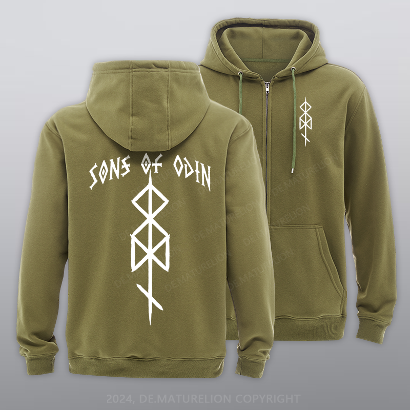 Maturelion Sons of Odin Reißverschluss Hoodie