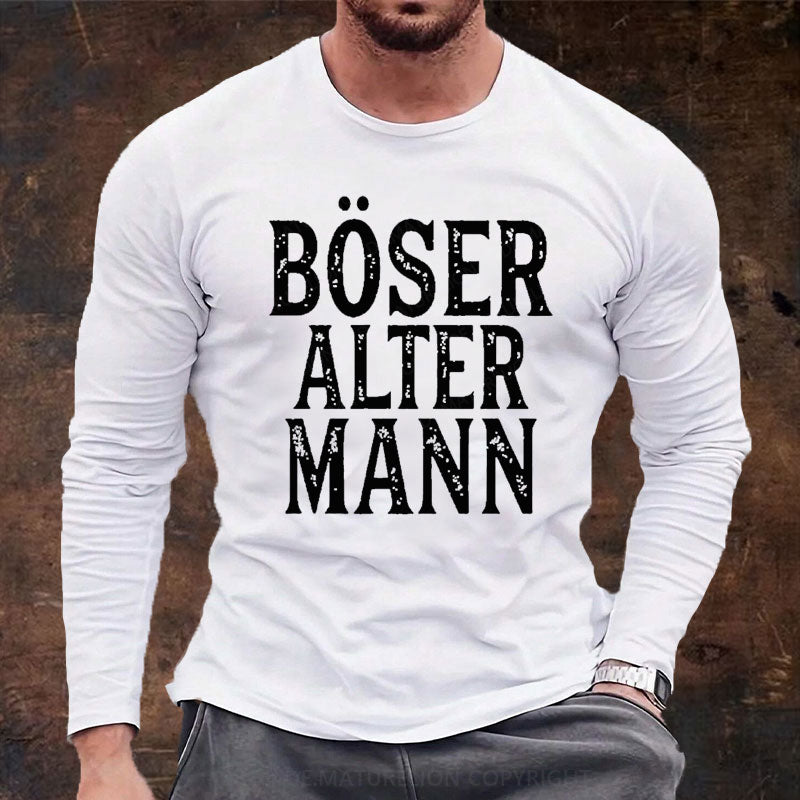 Böser Alter Mann Langarm Shirt