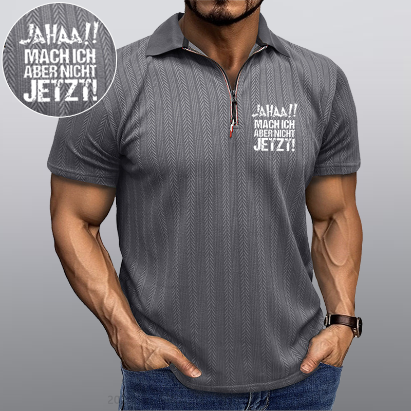 Maturelion Jahaa!! Mach Ich Aber Nicht Jetzt Kragen T-Shirt