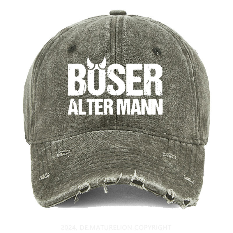 Böser Alter Mann Gewaschene Vintage Cap