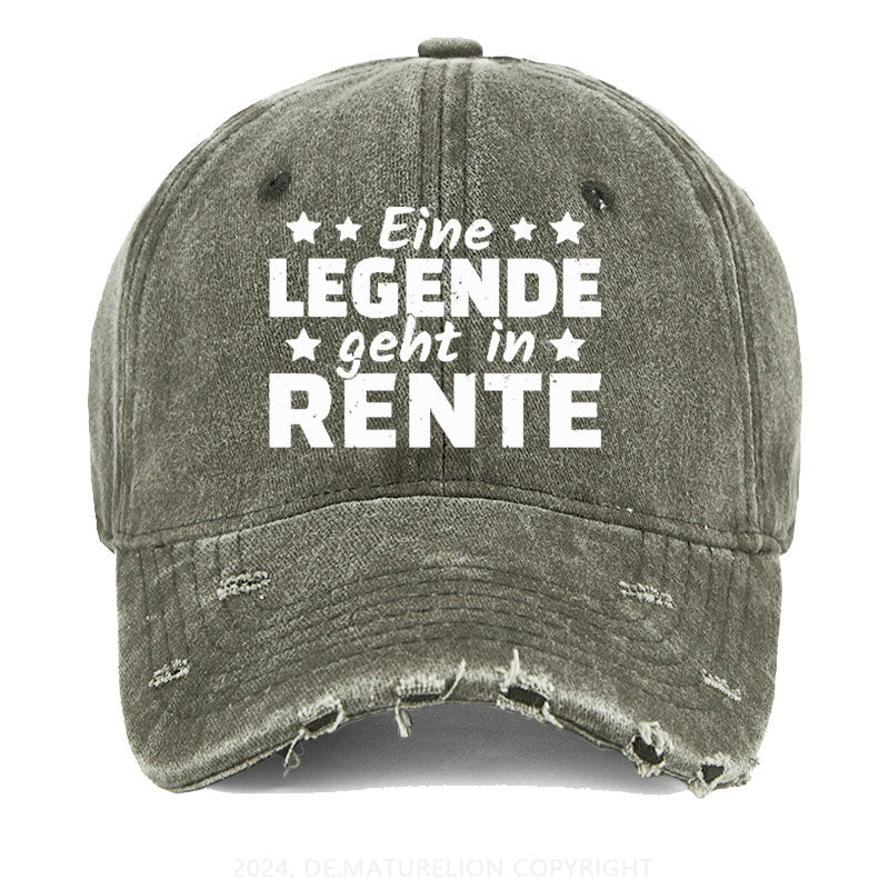 Eine Legende Geht In Rente Gewaschene Vintage Cap