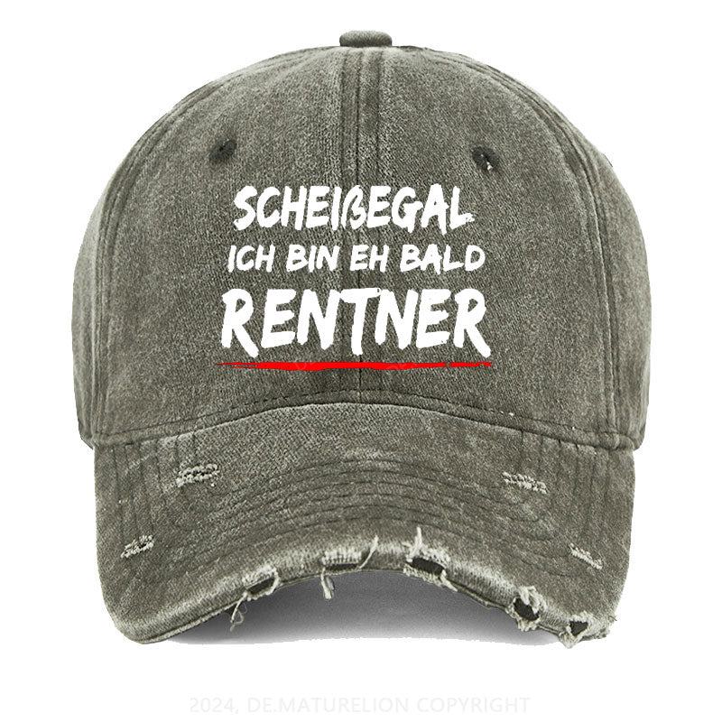 Scheißegal Ich Bin Eh Bald Rentner Gewaschene Vintage Cap
