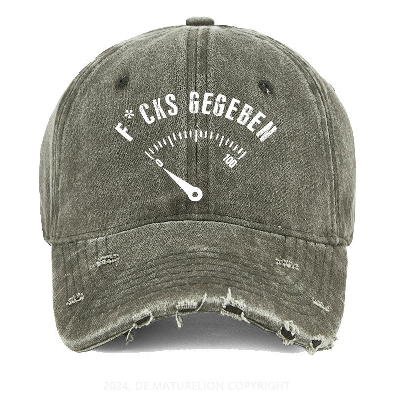 F*cks gegeben Gewaschene Vintage Cap