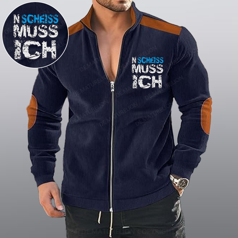 Maturelion N Scheiss muss ich Reißverschluss Jacke
