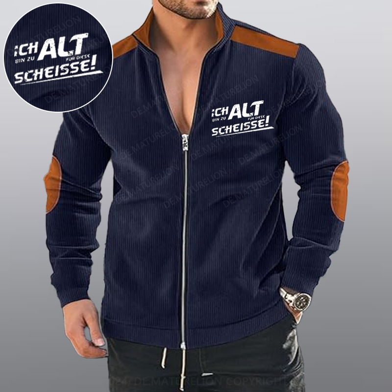 Maturelion Ich Bin Zu Alt Für Diese Scheisse Reißverschluss Jacke