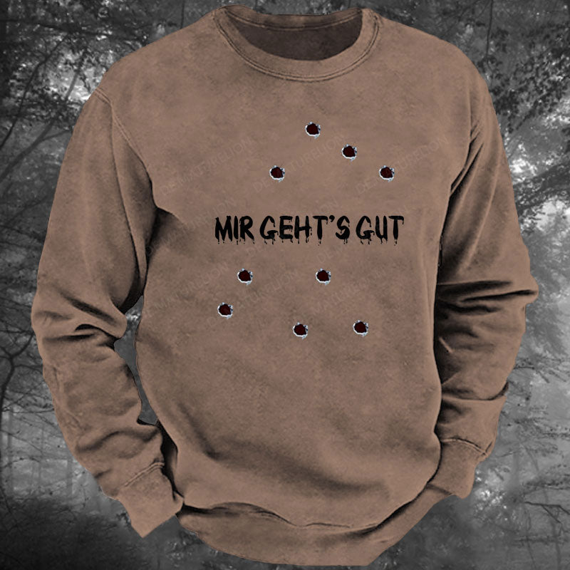 Mir geht's gut Gewaschenes Sweatshirt