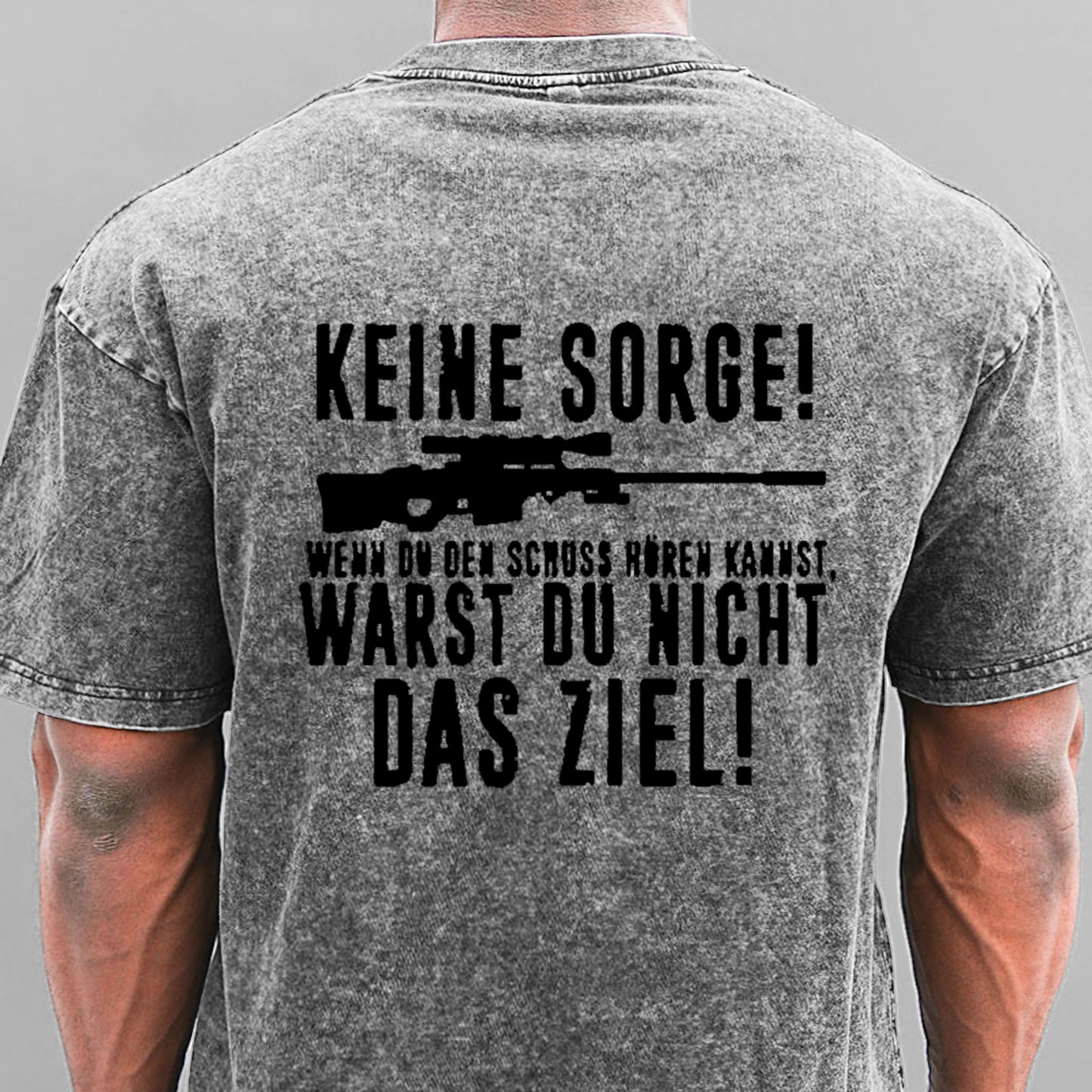 Keine Sorge! Wenn Du Den Schuss Hören Kannst Warst Du Nicht Das Ziel Gewaschene Vintage T-Shirt