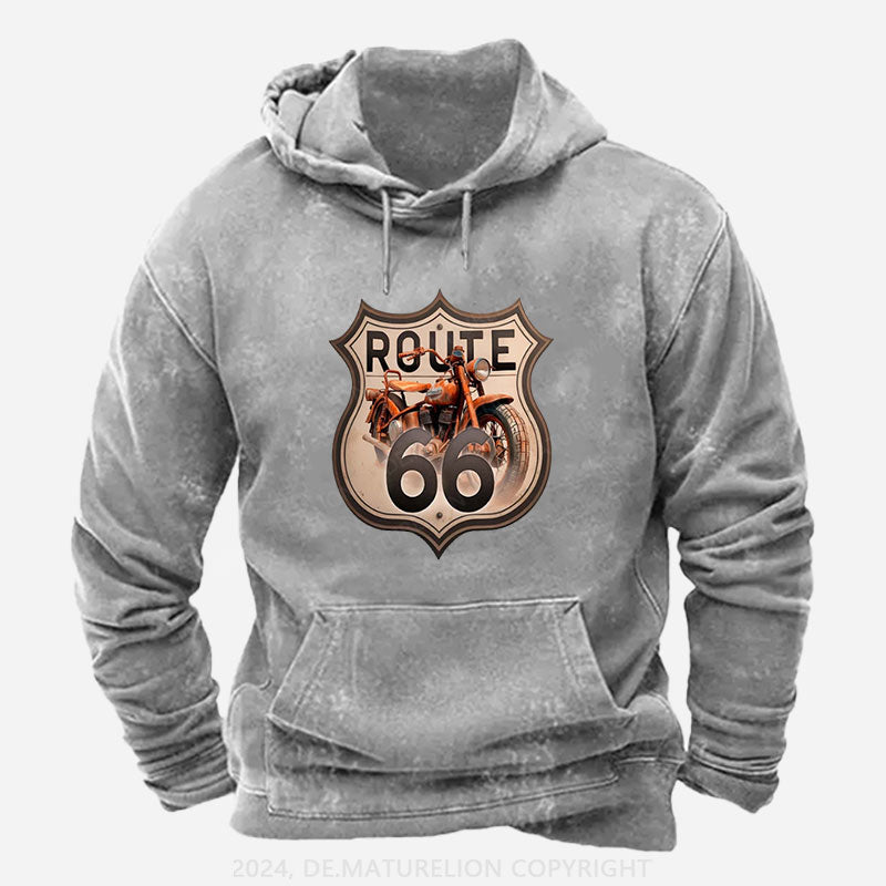 Route 66 Motorrad Hoodie