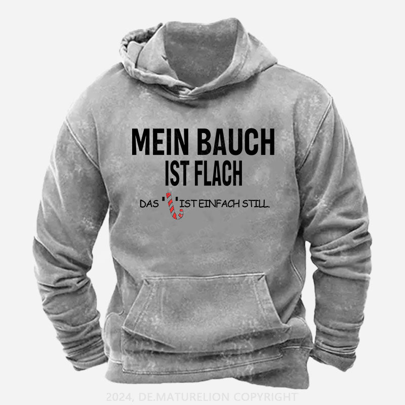 Mein Bauch ist flach. Das L ist einfach still Hoodie