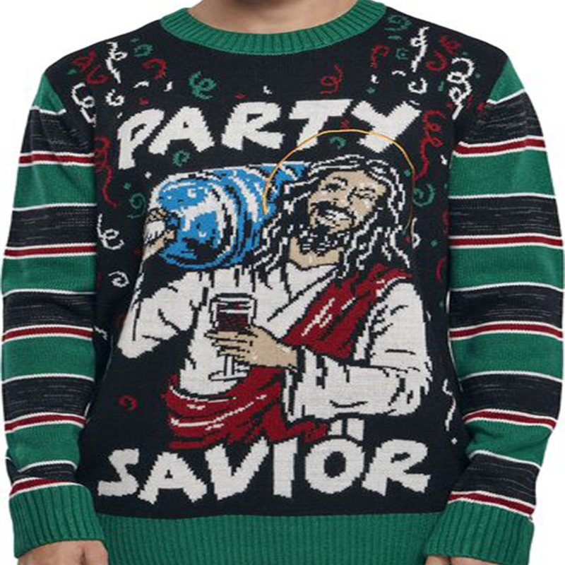 Saviour Hässliche Weihnachtspullover Funny Xmas Ugly Christmas Sweater