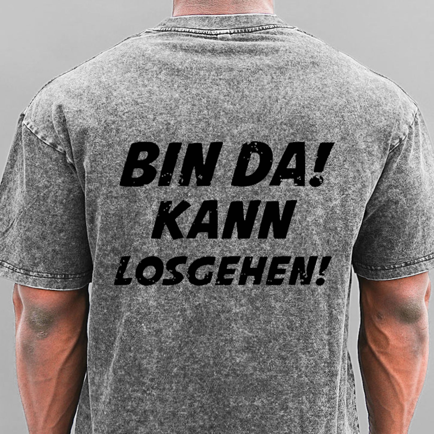 Bin Da Kann Losgehen Gewaschene Vintage T-Shirt