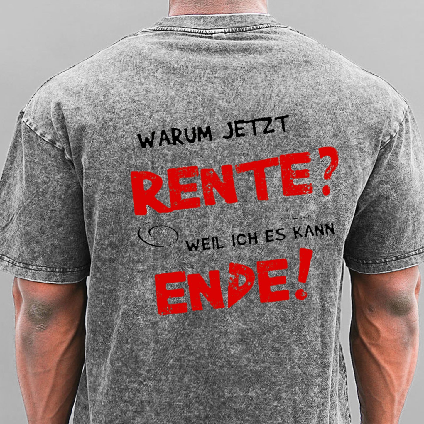 Warum Jetzt Rente Weil Ich Es Kann Ende Gewaschene Vintage T-Shirt
