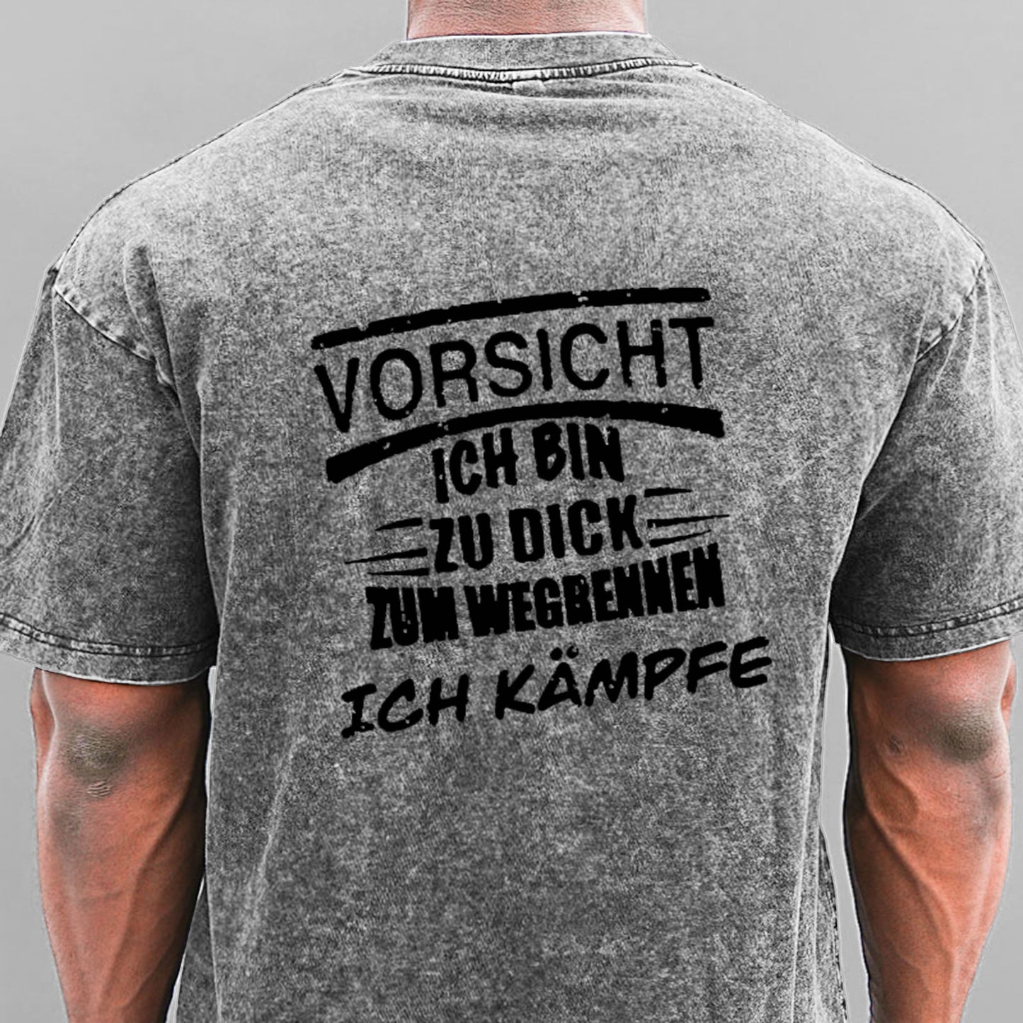 Vorsicht Ich Bin Zu Dig Zum Wegrennen Ich Kämpfe Gewaschene Vintage T-Shirt