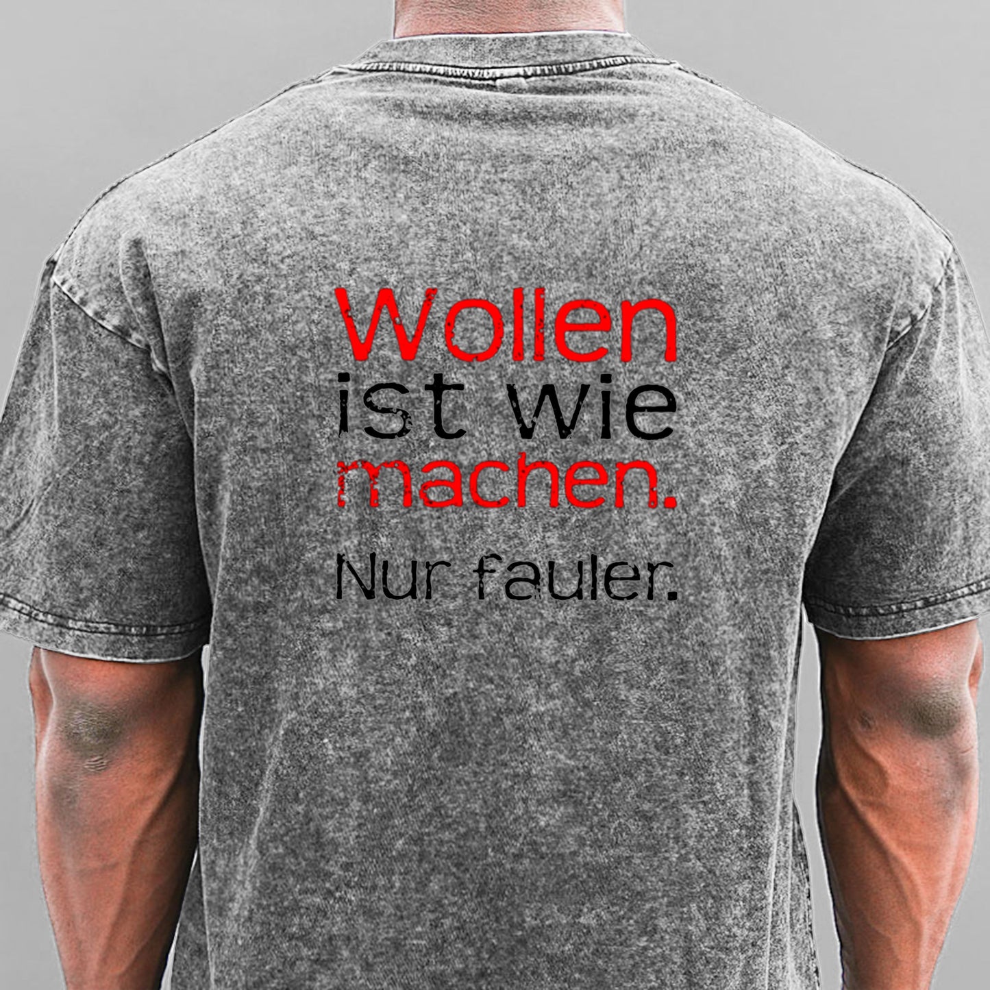 Wollen Ist Wie Machen Nur Fauler Gewaschene Vintage T-Shirt