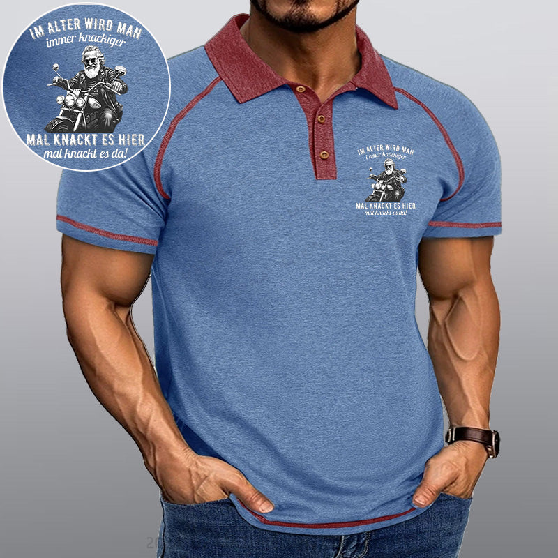 Maturelion Im Alter wird man immer knackiger Kragen T-Shirt