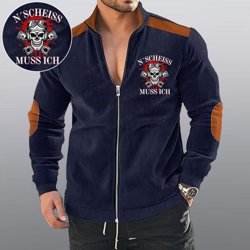 Maturelion N´Scheiß muss ich Reißverschluss Jacke