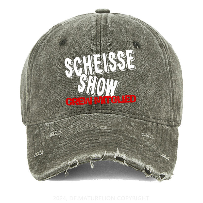 Scheisse Show Crew Mitglied Gewaschene Vintage Cap