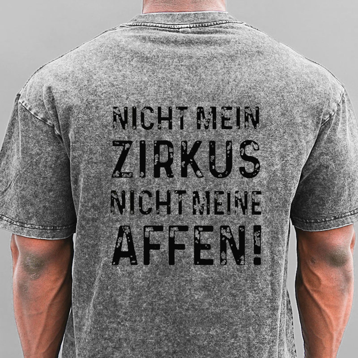 Nicht mein Zirkus nicht meine Affen Gewaschene Vintage T-Shirt