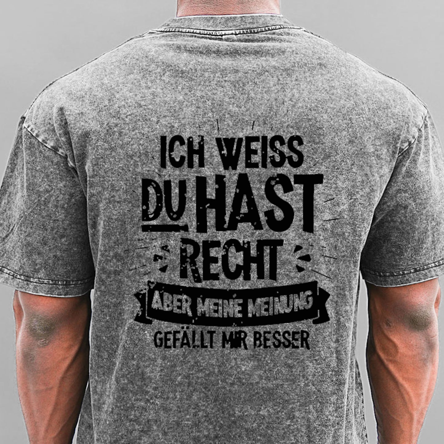Ich Weiß Du Hast Recht Aber Meine Meinung Gefällt Mir Besser Gewaschene Vintage T-Shirt