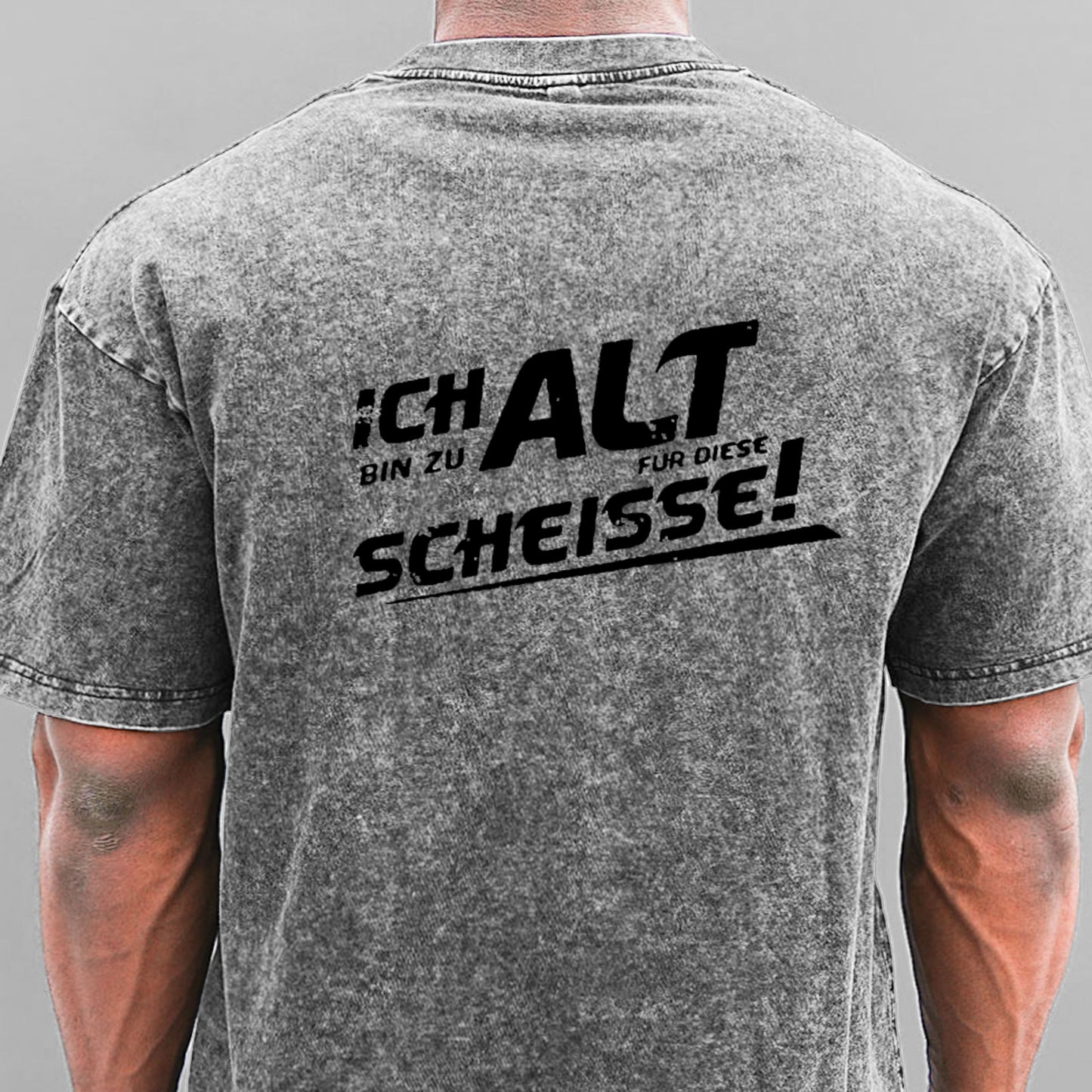Ich Bin Zu Alt Für Diese Scheisse Gewaschene Vintage T-Shirt