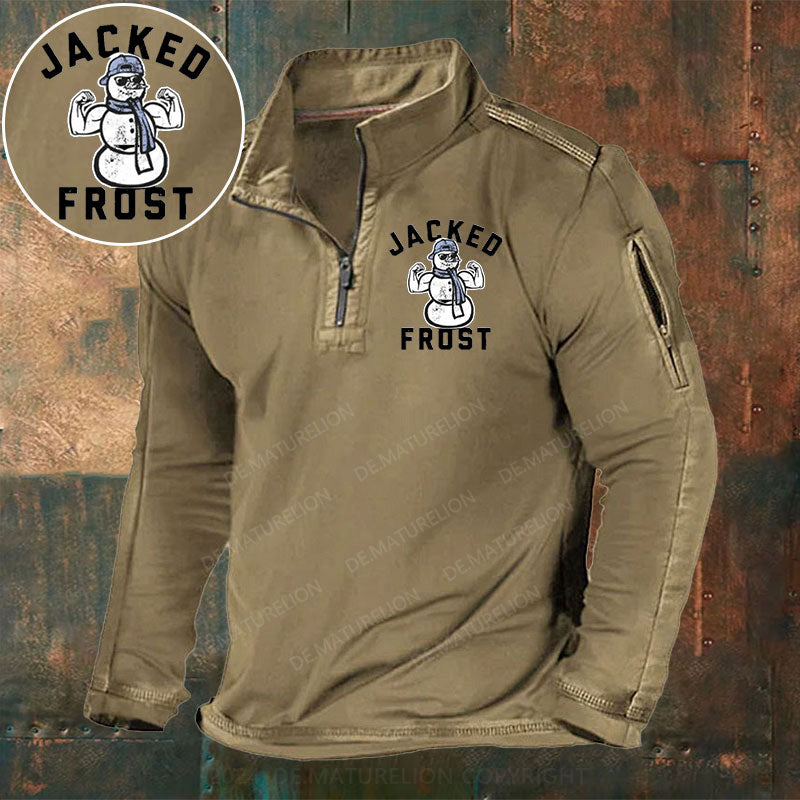 Jacke Frost Stehkragen Reißverschluss Polo Shirt