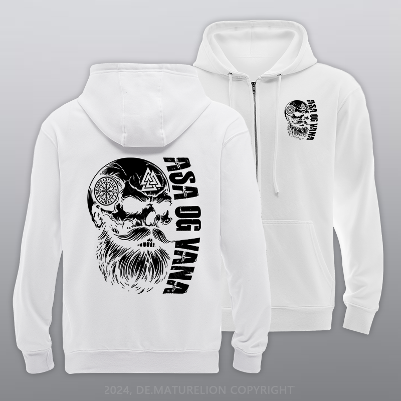 Maturelion Asa Og Vana Reißverschluss Hoodie
