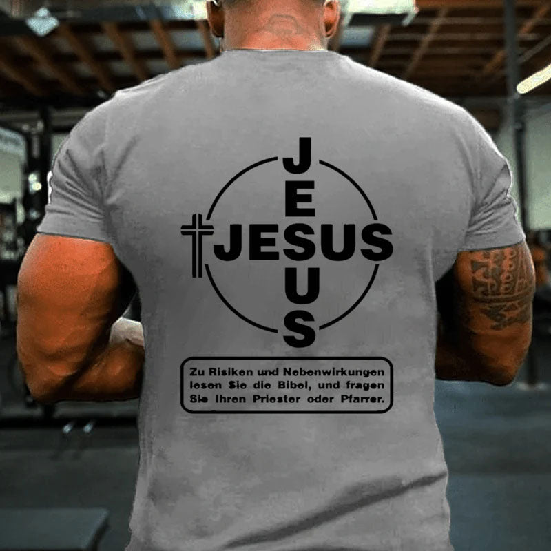 Jesus Zu Risiken und Nebenwirkungen lesen Sie die Bibel T-Shirt
