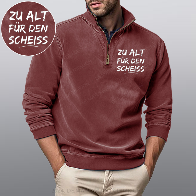 Maturelion Zu Alt Für Den Scheiss Stehkragen Poloshirt
