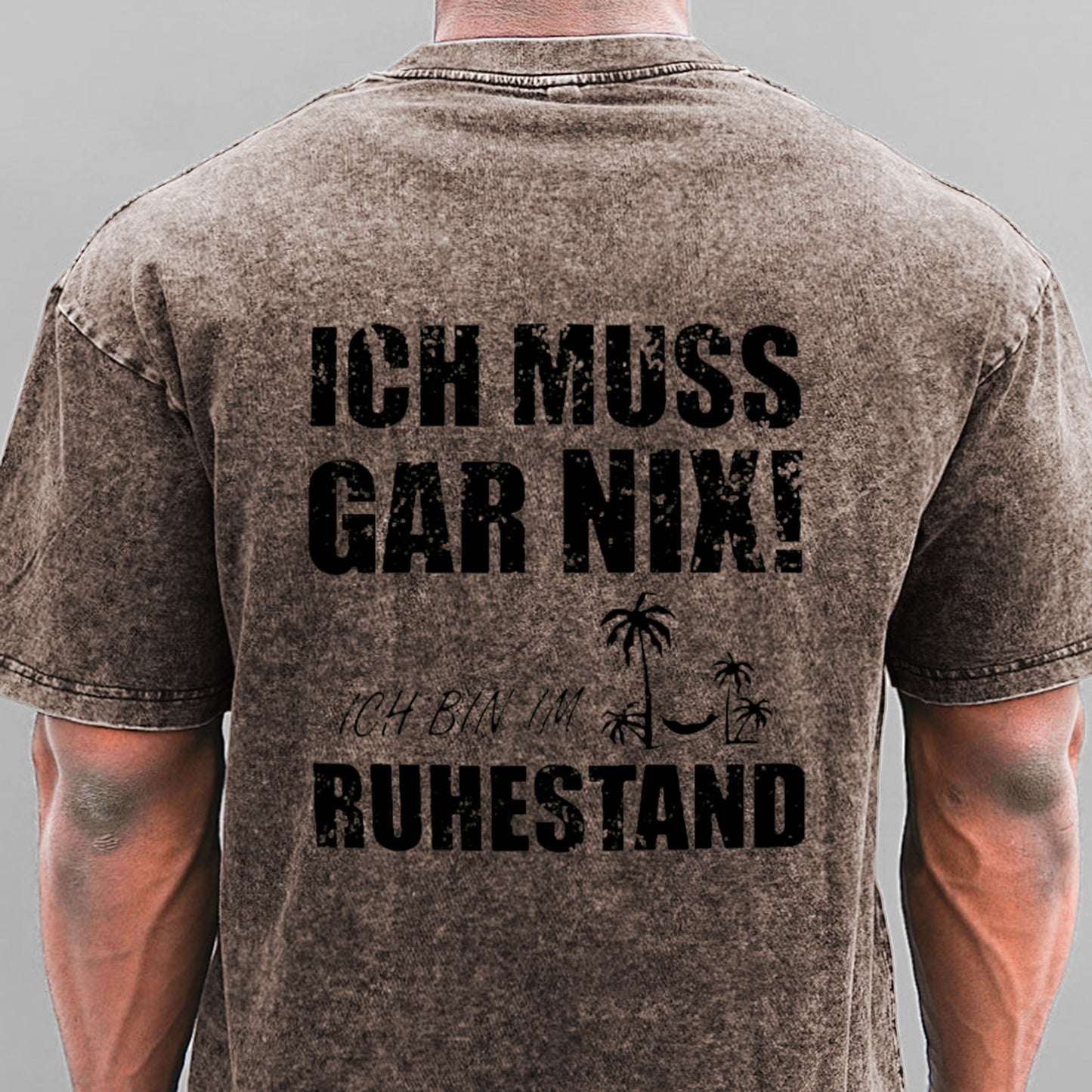 Ich muss nichts tun, ich bin im Ruhestand Gewaschene Vintage T-Shirt
