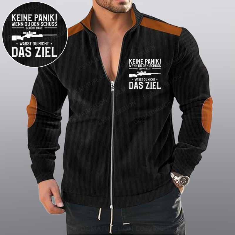 Maturelion Keine Panik! Wenn Du den Schuss nicht gehört hast für Jäger Reißverschluss Jacke