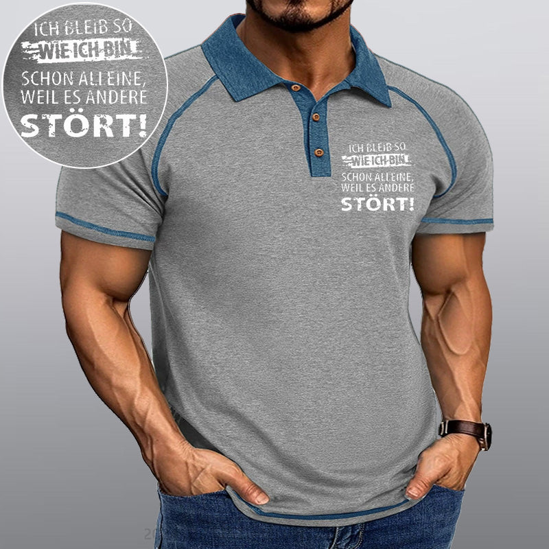 Maturelion Ich Bleib So Wie Ich Bin Schon Alleine, Weil Es Andere Stört Kragen T-Shirt