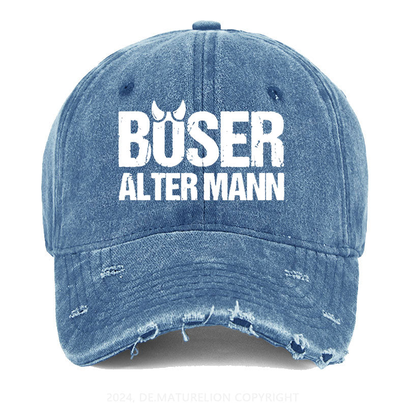 Böser Alter Mann Gewaschene Vintage Cap