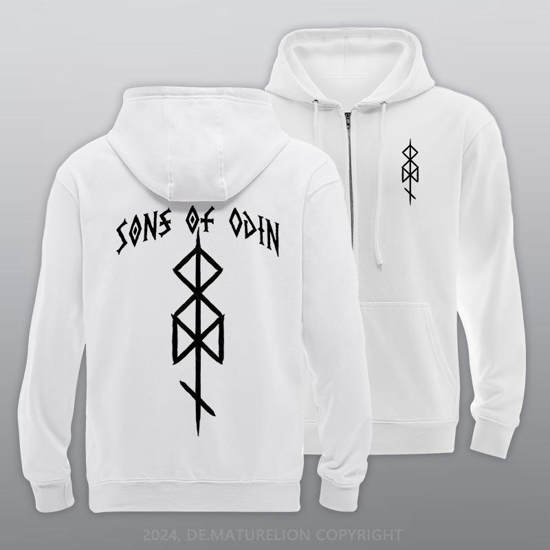 Maturelion Sons of Odin Reißverschluss Hoodie