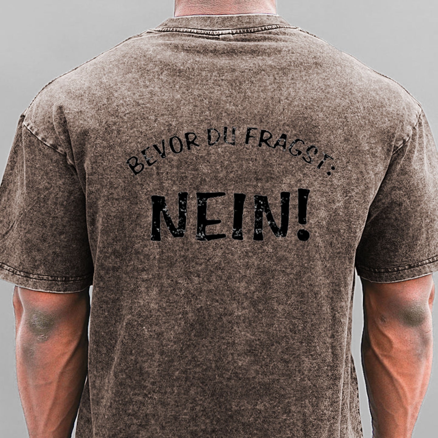 Bevor Du Fragst Nein Gewaschene Vintage T-Shirt